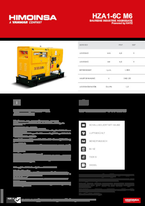 Dizelski generatori HIMOINSA HZA1-6C M6