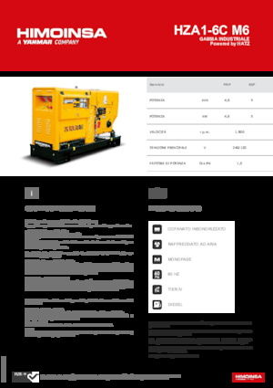 Dizelski generatori HIMOINSA HZA1-6C M6