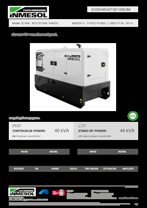 Dizelski generatori INMESOL IC-044