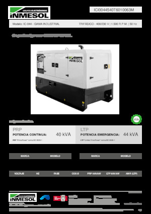 Dizelski generatori INMESOL IC-044