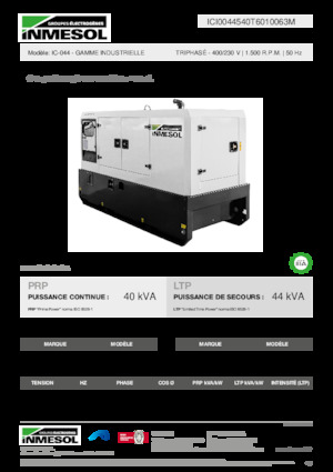 Dizelski generatori INMESOL IC-044
