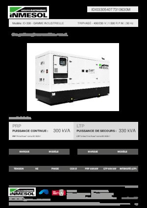 Dizelski generatori INMESOL ID-330