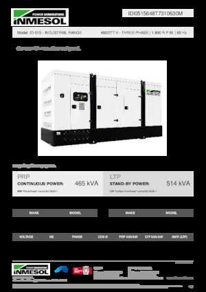 Dizelski generatori INMESOL ID-515