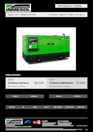 Dizelski generatori INMESOL II-075