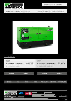 Dizelski generatori INMESOL II-075