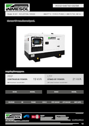 Dizelski generatori INMESOL IK-021