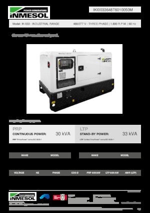 Dizelski generatori INMESOL IK-033