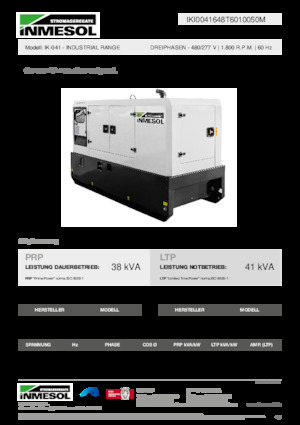 Dizelski generatori INMESOL IK-041