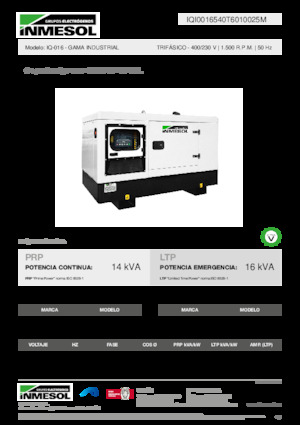 Dizelski generatori INMESOL IQ-016