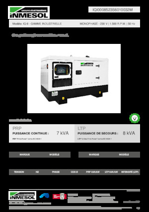 Dizelski generatori INMESOL IQ-8