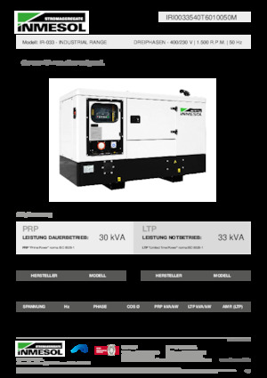 Dizelski generatori INMESOL IR-033