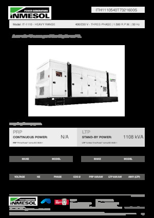 Dizelski generatori INMESOL IT-1110