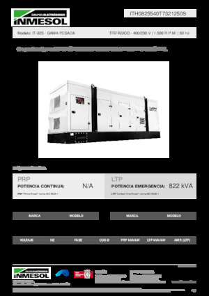 Dizelski generatori INMESOL IT-825