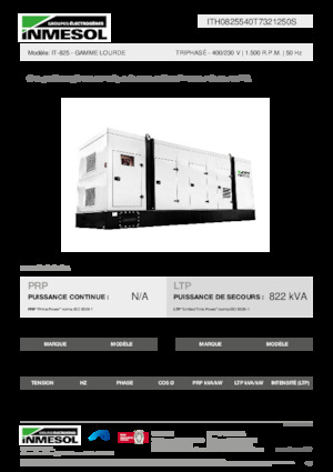 Dizelski generatori INMESOL IT-825