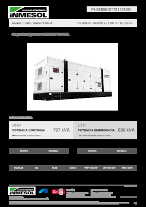 Dizelski generatori INMESOL IT-880