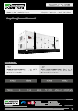 Dizelski generatori INMESOL IT-880