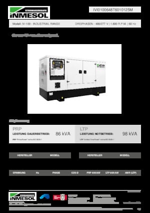 Dizelski generatori INMESOL IV-100