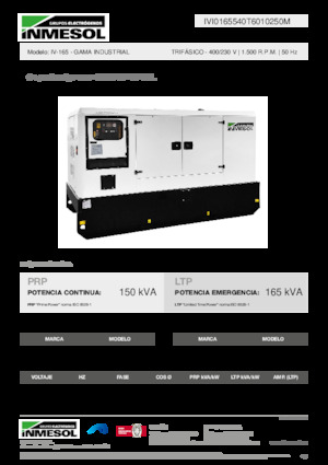 Dizelski generatori INMESOL IV-165