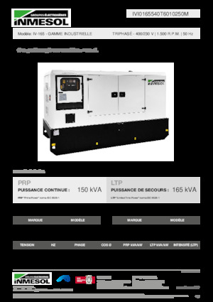 Dizelski generatori INMESOL IV-165