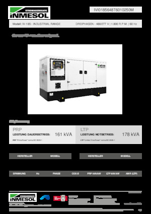 Dizelski generatori INMESOL IV-185