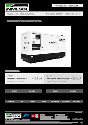 Dizelski generatori INMESOL IV-465