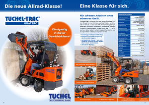 Prednje kuke za komunalne traktore Tuchel Quattro