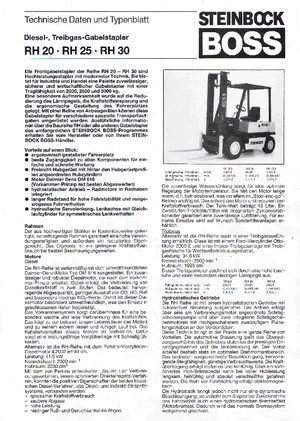 Dizelski viljuškari Steinbock RH 25 D