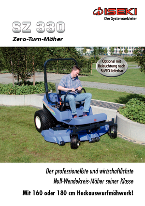 Samohodne kosilice za travnjake i vrtni traktori Iseki SZ 330