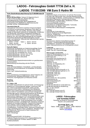 Prednje kuke za komunalne traktore Ladog T 1150/2300 T3