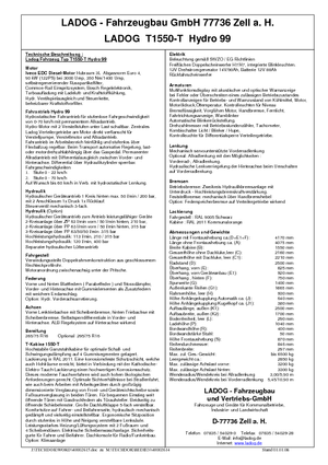 Prednje kuke za komunalne traktore Ladog T 1550 G TransFlex