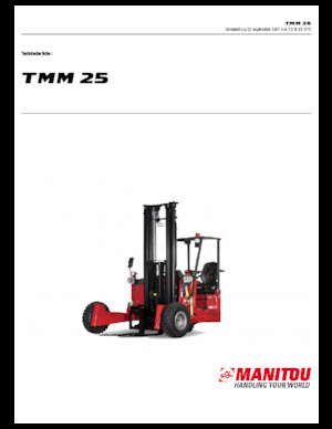 Dizelski viličari montirani na kamione Manitou TMM 25
