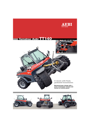 Prednje kuke za komunalne traktore Aebi TT 140