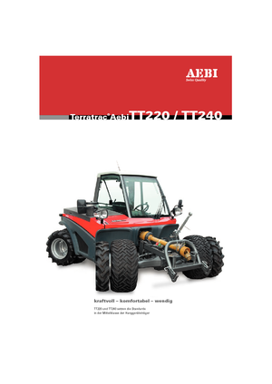 Prednje kuke za komunalne traktore Aebi TT 240