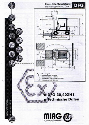 Diesel viličari zaštićeni od eksplozije Miag DFG 40 XH 1