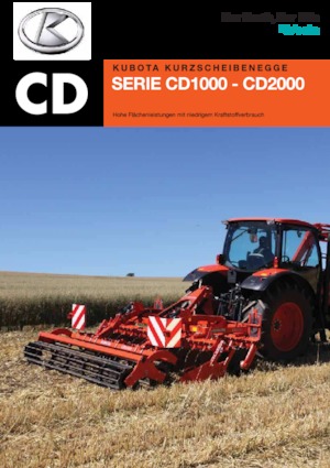 Pločasto-cinčana drljača Kubota CD1300