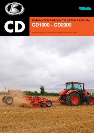 Pločasto-cinčana drljača Kubota CD2400F