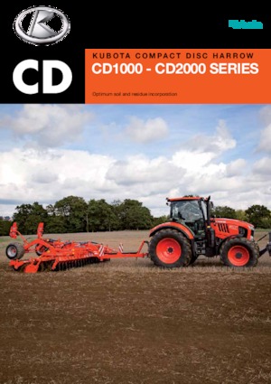Pločasto-cinčana drljača Kubota CD2500