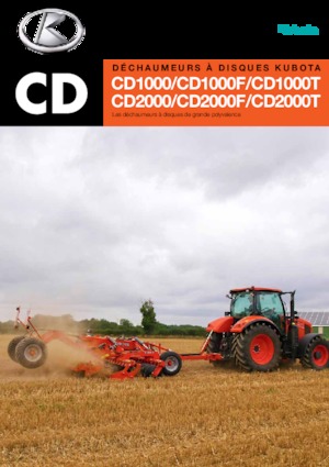 Pločasto-cinčana drljača Kubota CD2400F