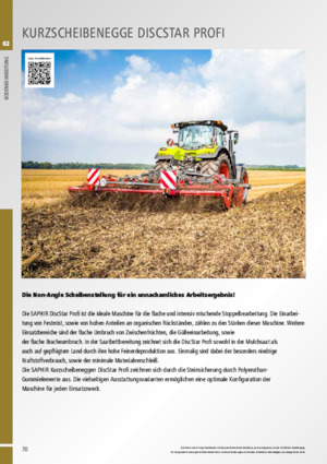 Pločasto-cinčana drljača Saphir DiscStar 305 Profi