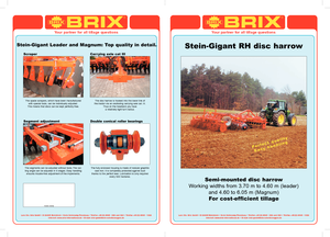 Pločasto-cinčana drljača Brix Leader 415