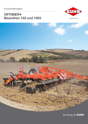 Pločasto-cinčana drljača Kuhn Optimer 7503