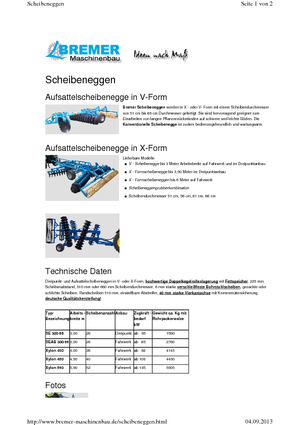 Pločasto-cinčana drljača Bremer Xylon 590