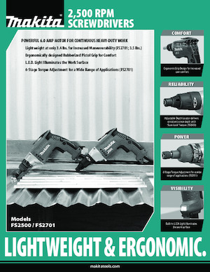 Bušilice i odvijači Makita FS2701