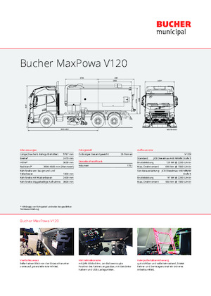 Kamioni za čišćenje s dvije operacije Bucher-Schörling MaxPowa V120