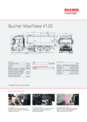 Kamioni za čišćenje s dvije operacije Bucher-Schörling MaxPowa V120