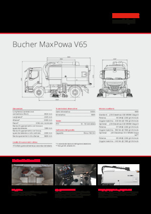 Kamioni za čišćenje s dvije operacije Bucher-Schörling MaxPowa V65h
