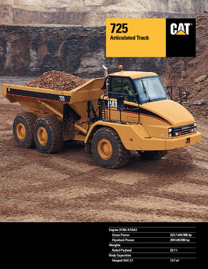 Zglobni kiperi Caterpillar 725