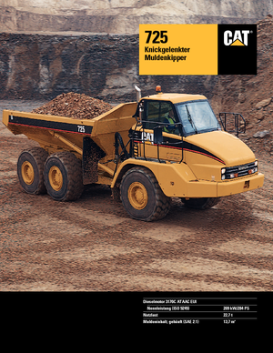 Zglobni kiperi Caterpillar 725