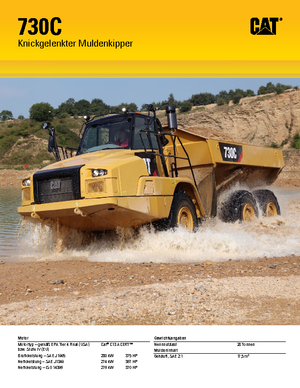 Zglobni kiperi Caterpillar 730C