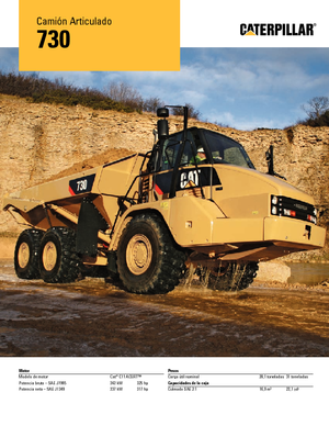 Zglobni kiperi Caterpillar 730